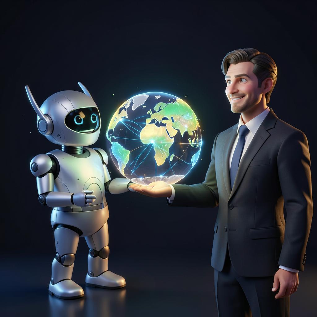 Personagem 3D representando Imersão Máquina de Clientes e Vendas com IA