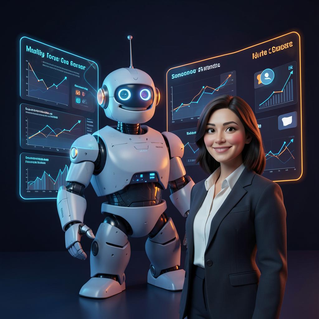 Personagem 3D representando Curso de Marketing Digital