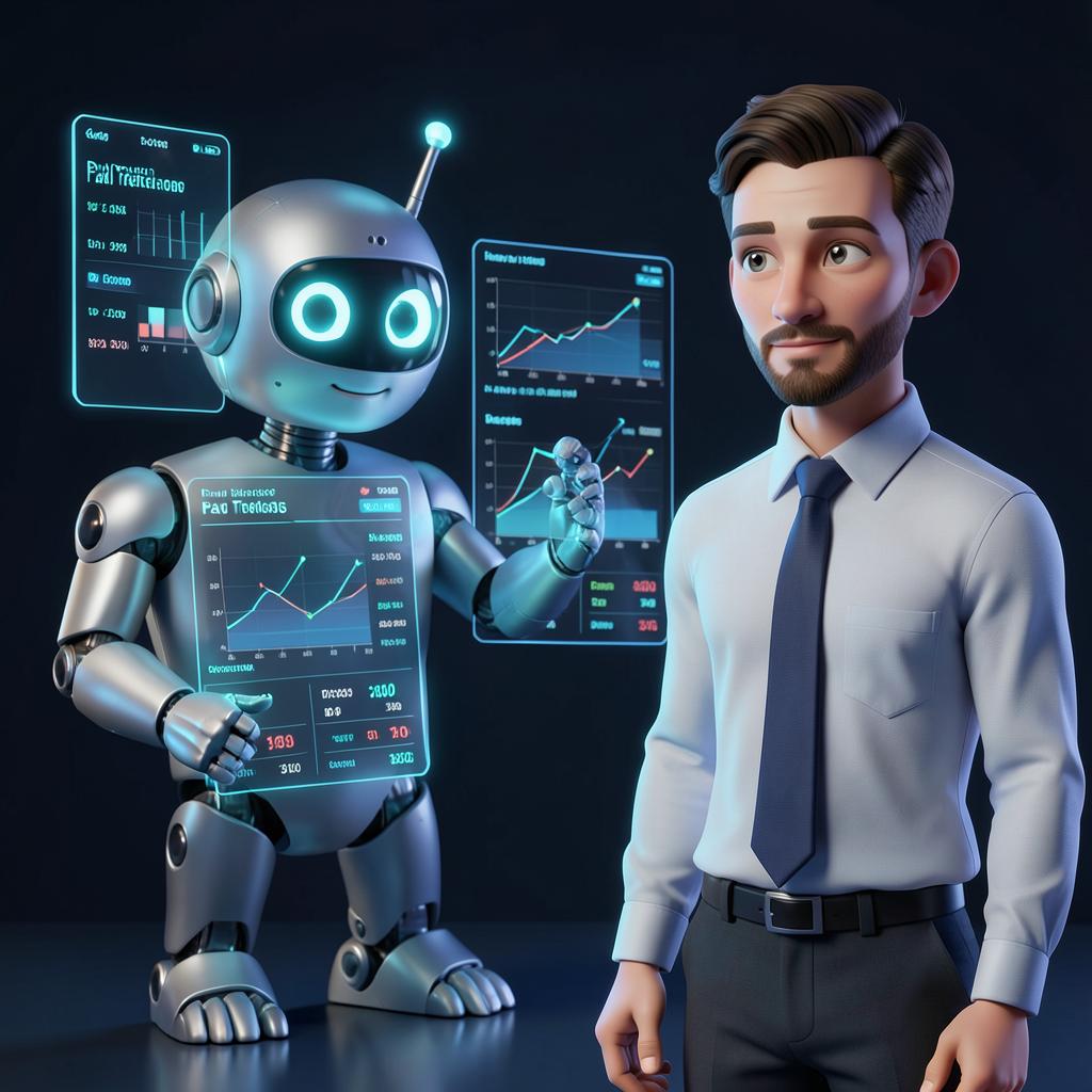 Personagem 3D representando Curso de Tráfego Pago